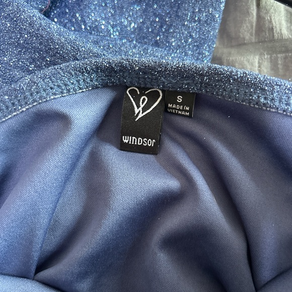 Windsor Sparkling Blue Mini Dress - Picture 3 of 3